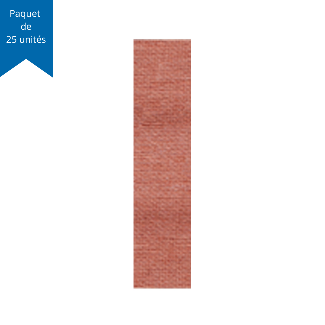 Pansements / Bandages adhésifs stériles en tissu – Bande standard 2,2 cm x 7,5 cm – Paquet de 25 unités Pansements / Bandages adhésifs stériles en tissu – Bande standard 2,2 cm x 7,5 cm – Paquet de 25 unités