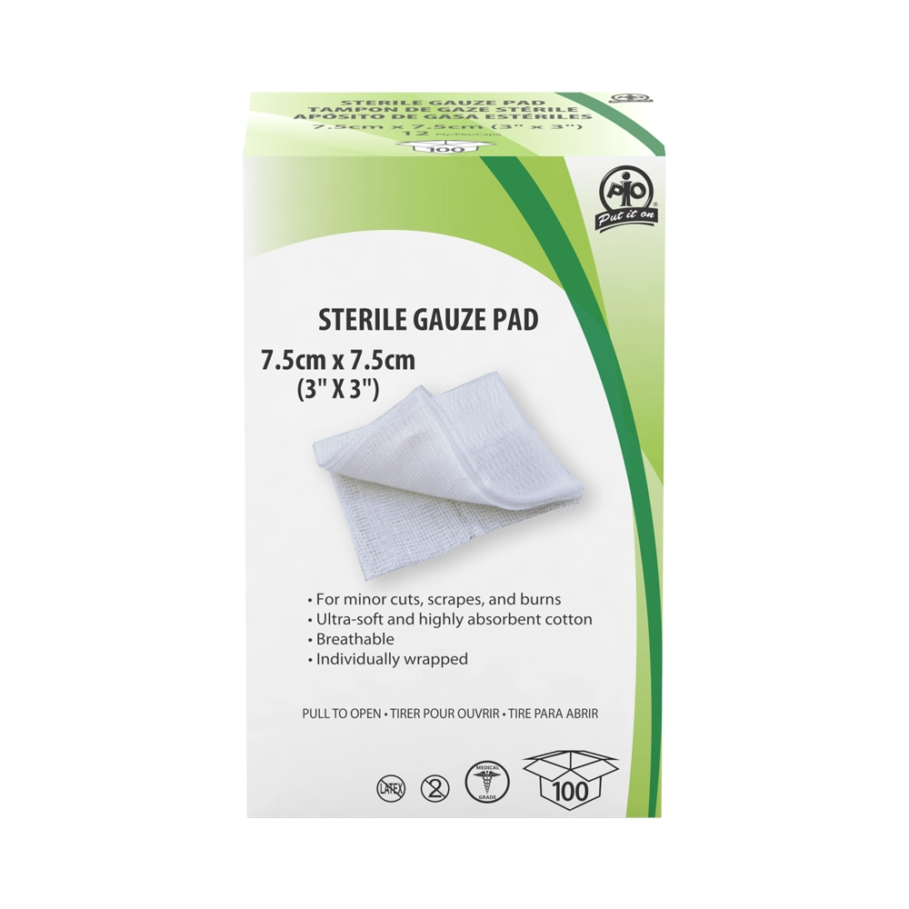 Compresses de gaze, 7.6 cm x 7.6 cm (3 po x 3 po) - FormaSecours Plus