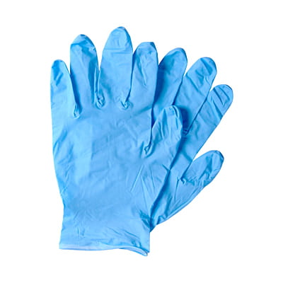 Gants d'examen en nitrile (1 paire) - jetables, de qualité médicale, sans latex, sans poudre