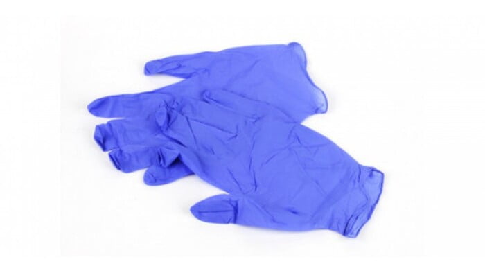 Gants de nitrile sans poudre