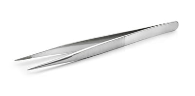 Pince à écharde, pointe fine, acier inoxydable